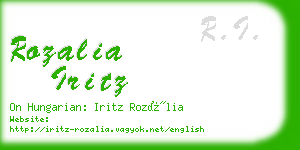 rozalia iritz business card